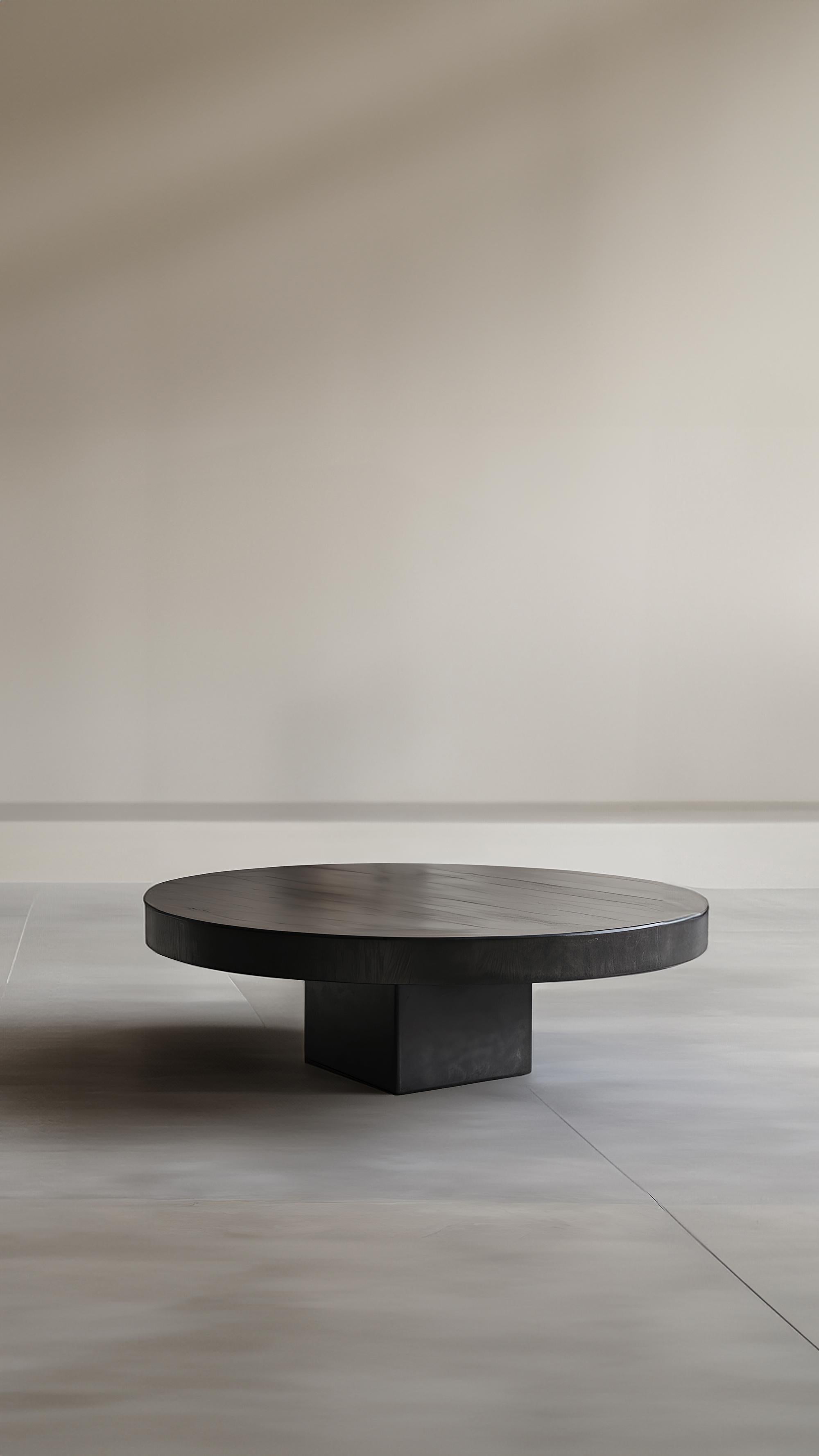 Contemporary Chic Black Tinted Round Coffee Table - Urban Fundamenta 27 by NONO For Sale