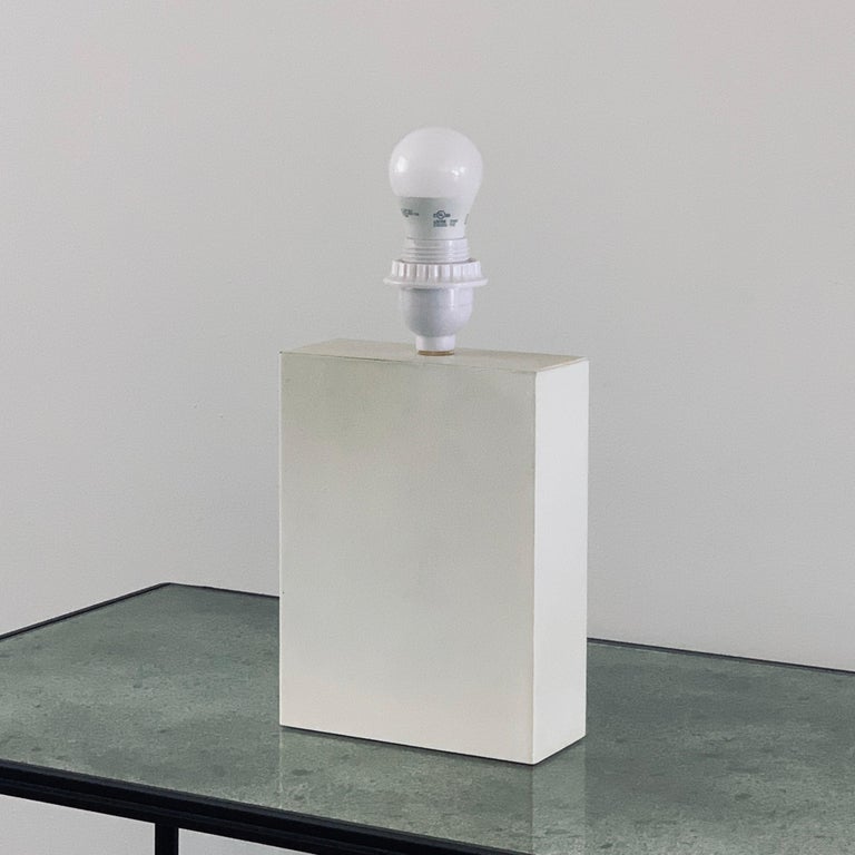 Hide Chic 'Bloc' Parchment Lamp with Parchment Paper Shade by Design Frères For Sale