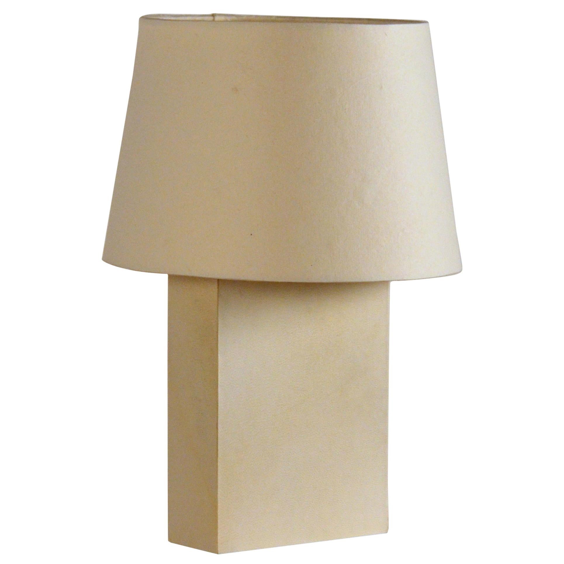 Chic 'Bloc' Parchment Table Lamp by Design Frères