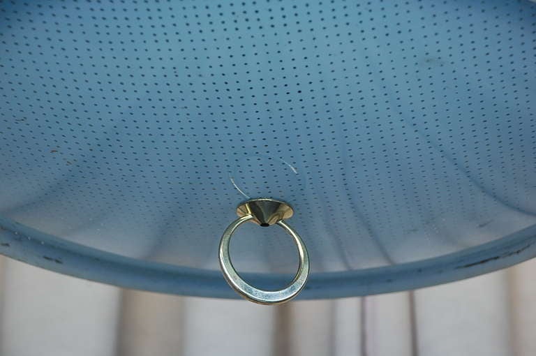 Lampada a sospensione chic in ottone e vetro testurizzato in vendita 1