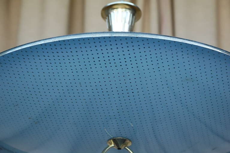Lampada a sospensione chic in ottone e vetro testurizzato in vendita 2