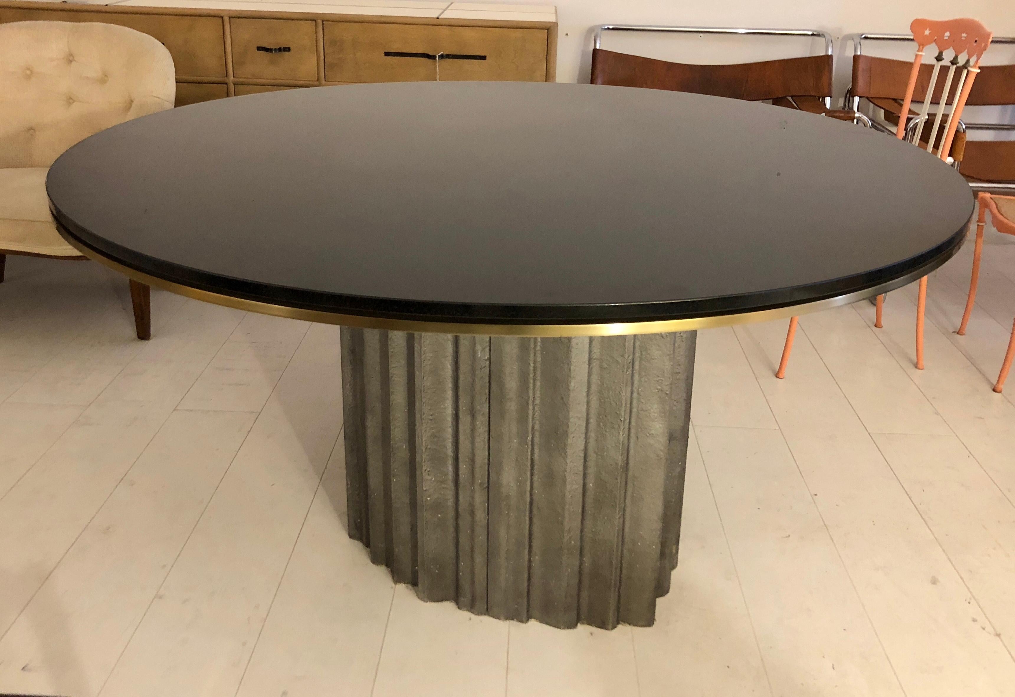 Italian Chic Brutalist Dining/Centre Table by Max Papiri For Sale