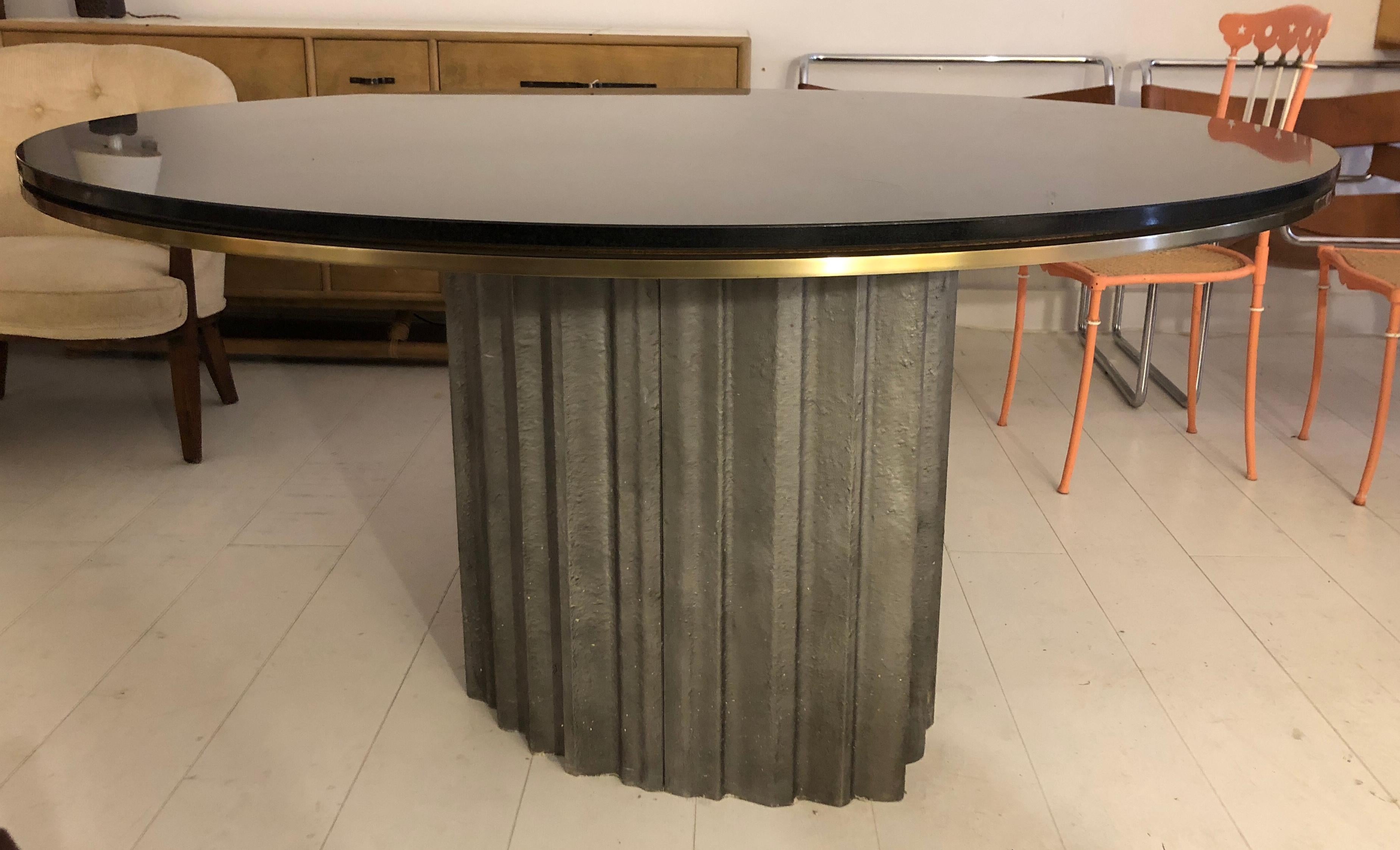 Chic Brutalist Dining/Centre Table by Max Papiri For Sale 1