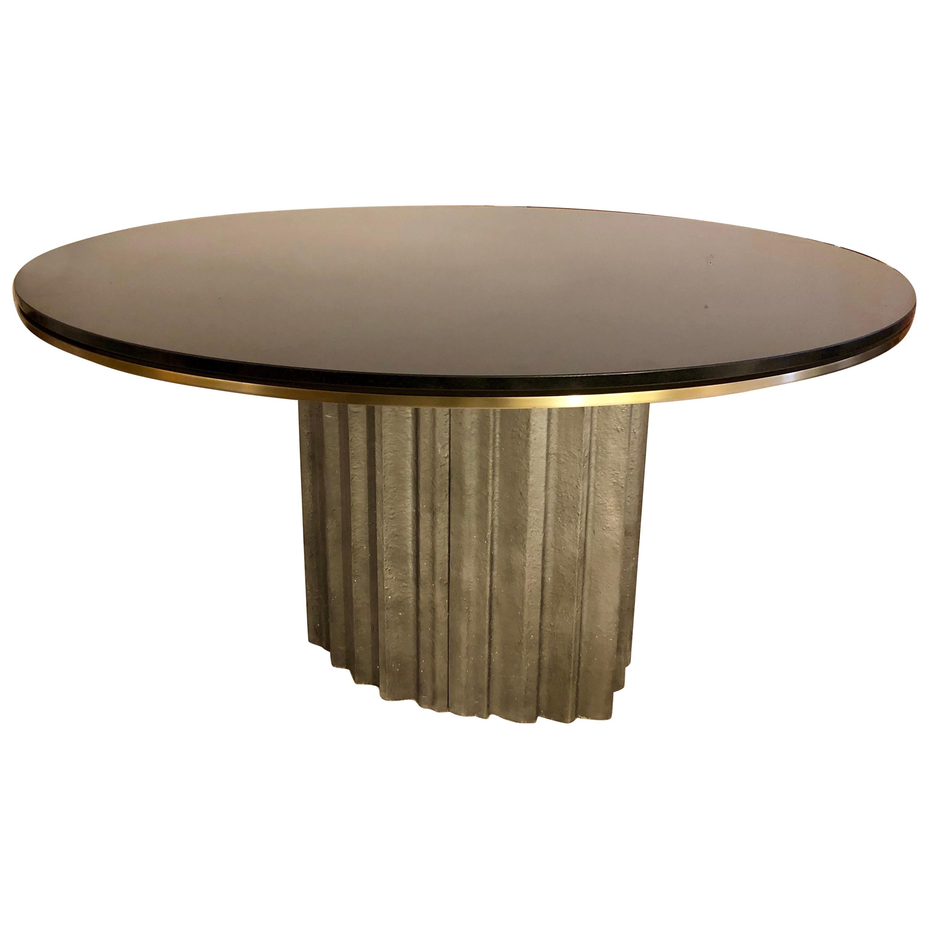 Chic Brutalist Dining/Centre Table by Max Papiri