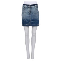 Chic Christian Dior Blue Denim Mini Skirt - FR34/XS