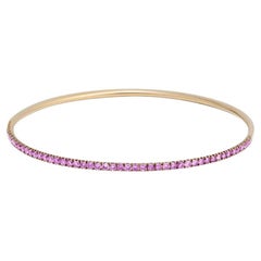 Chic Cognac Diamonds Rose Gold 18k Band Bracelet for Her