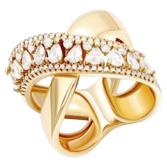 Schicker Diamant Rose 14k Gold Ring für Sie