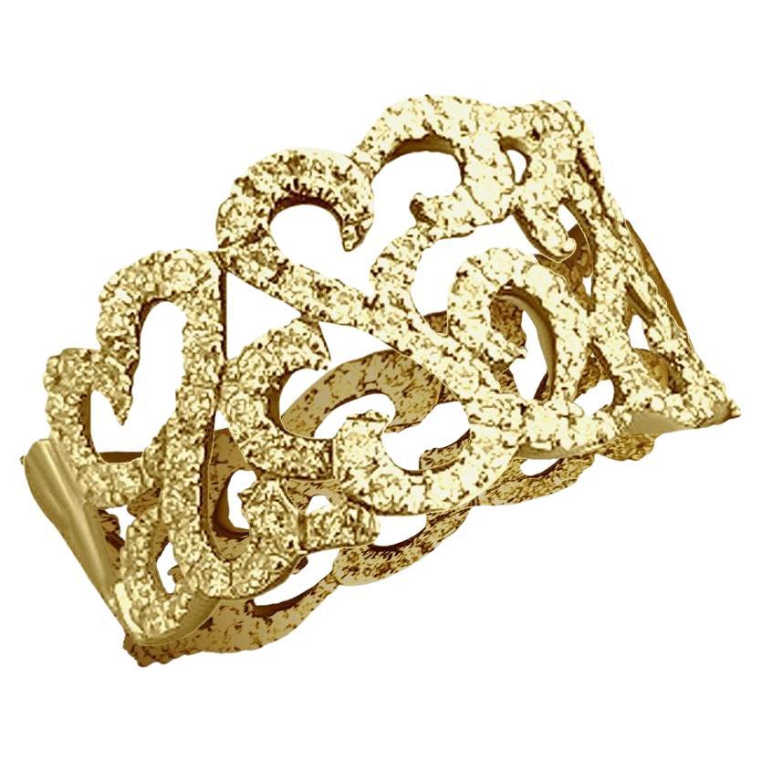 Chic Diamant Gelb 14k Gold Ring für Sie