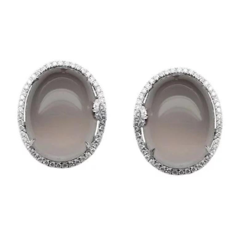 Modern Chic Every Day Natkina Lever-Back Precious Quartz Diamond Earrings for Her For Sale