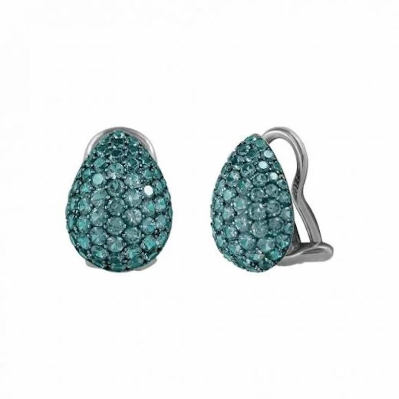 Chic Every Day Natkina Lever-Back Precious Tourmaline Earrings for Her In New Condition For Sale In Montreux, CH