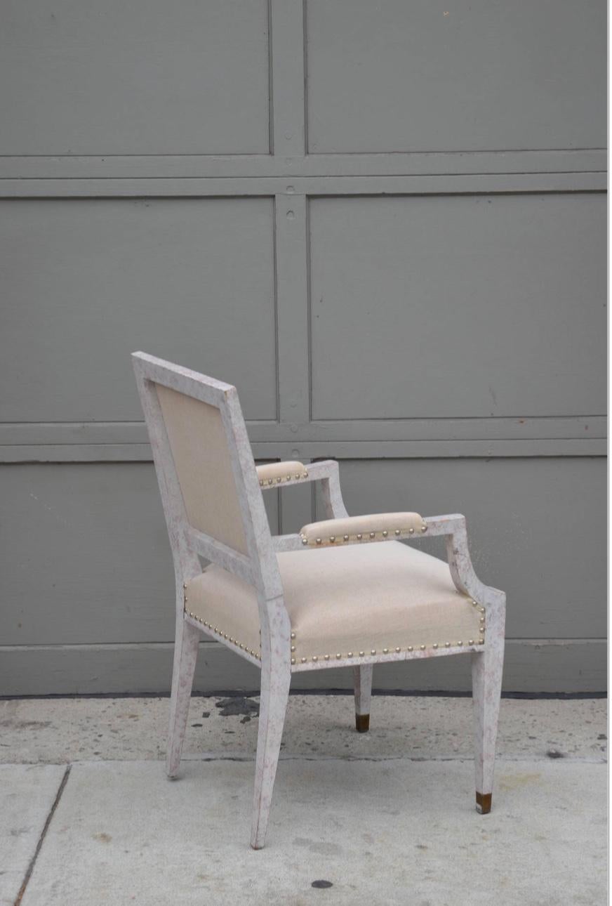 Chic Französischer Sessel aus den 1940er Jahren im Stil von Andre Arbus im Zustand „Gut“ im Angebot in Los Angeles, CA