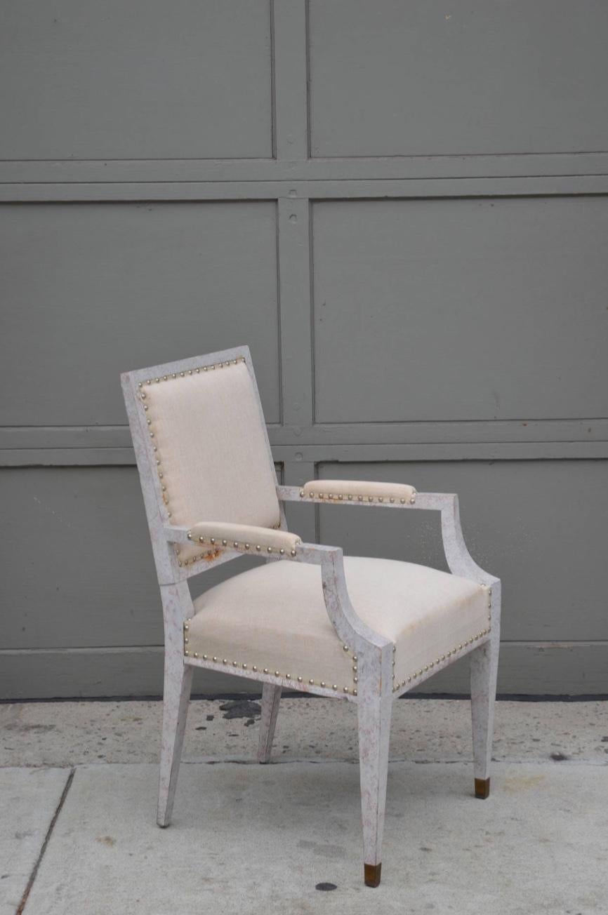 Mid-20th Century Chic French 1940s Armchair in the Style of Andre Arbus For Sale