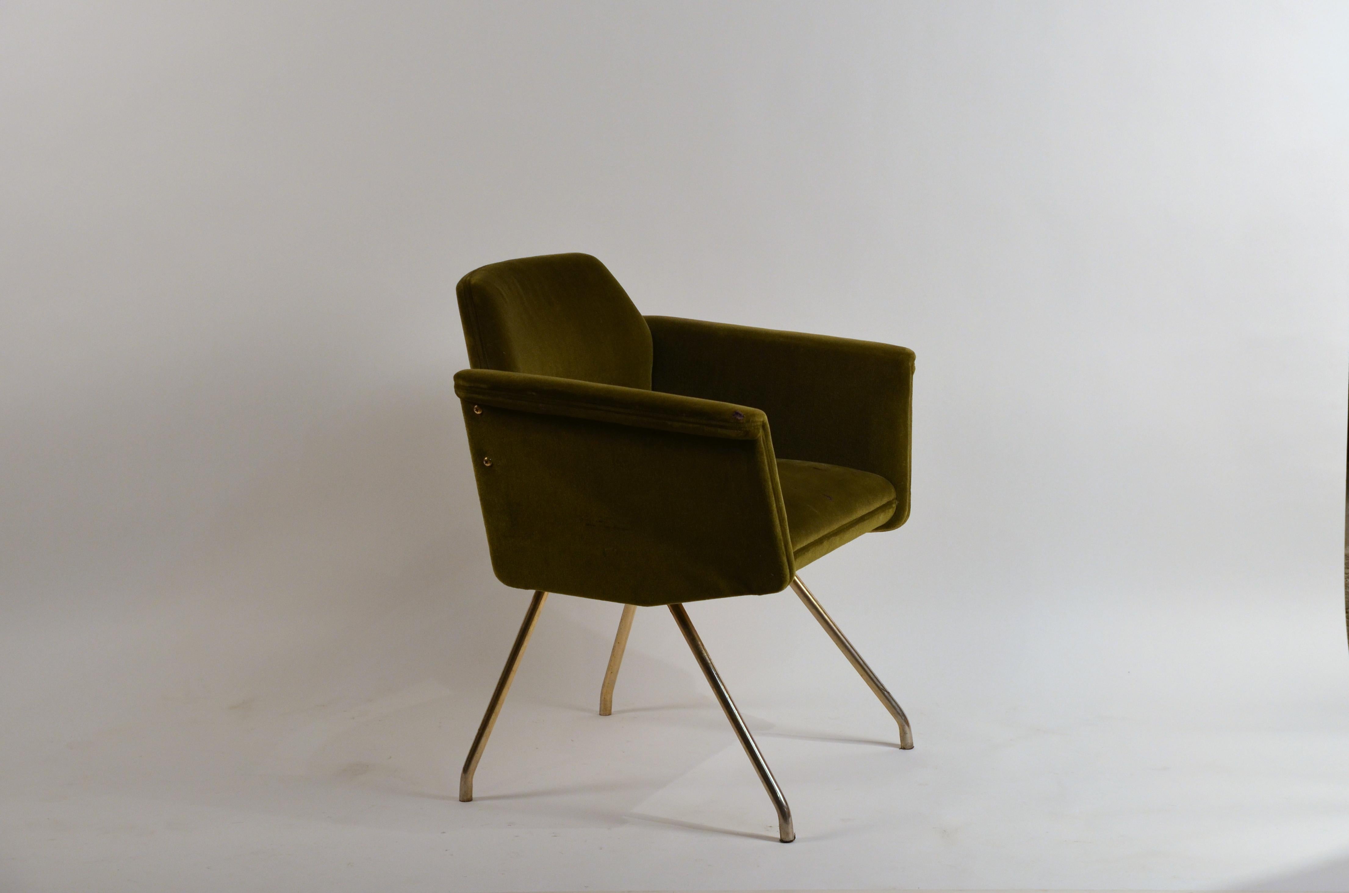 Chic French 1950s 'Prisme' Armchair by Joseph-André Motte 5
