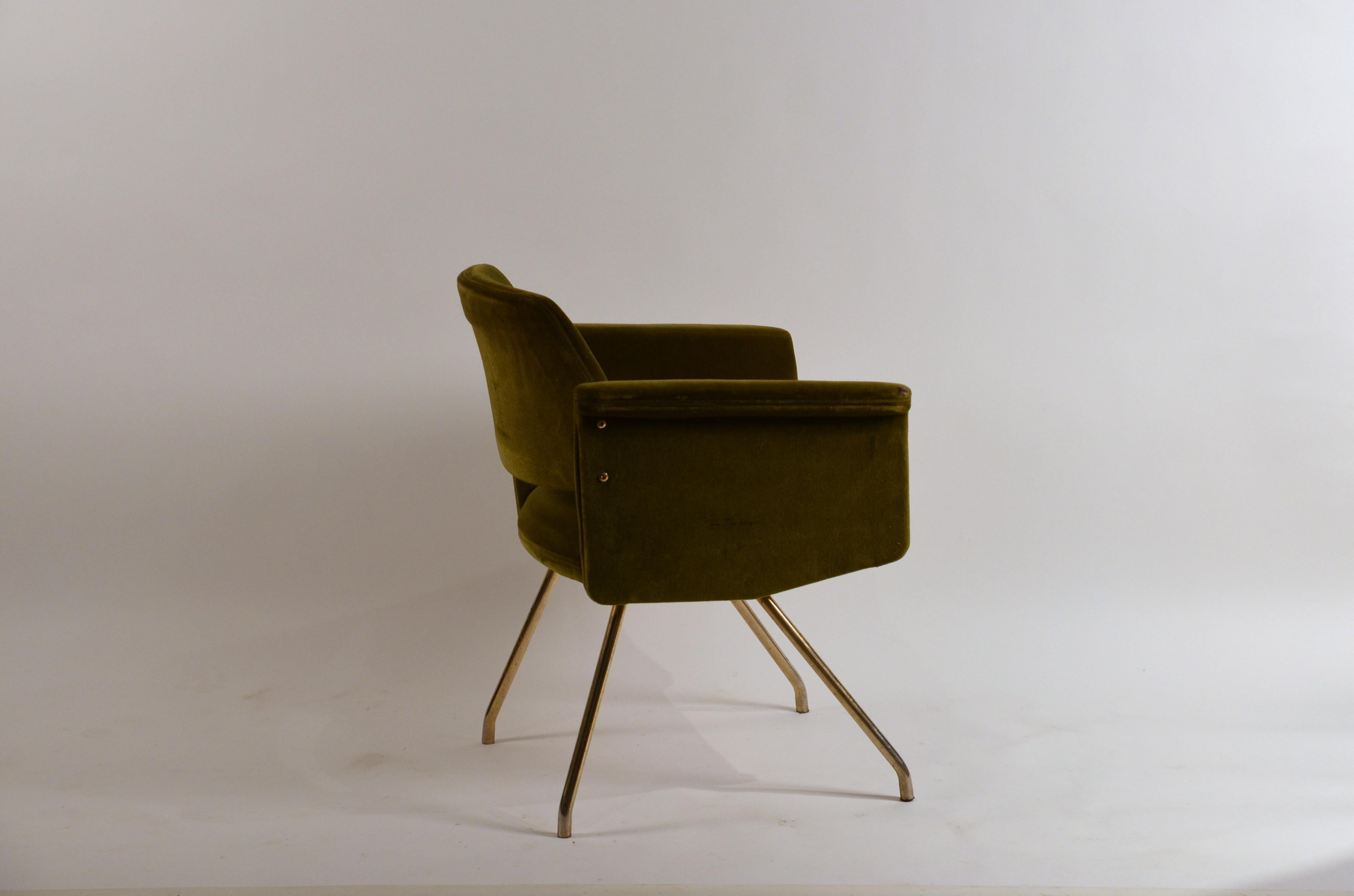Chic French 1950s 'Prisme' Armchair by Joseph-André Motte In Good Condition In Los Angeles, CA