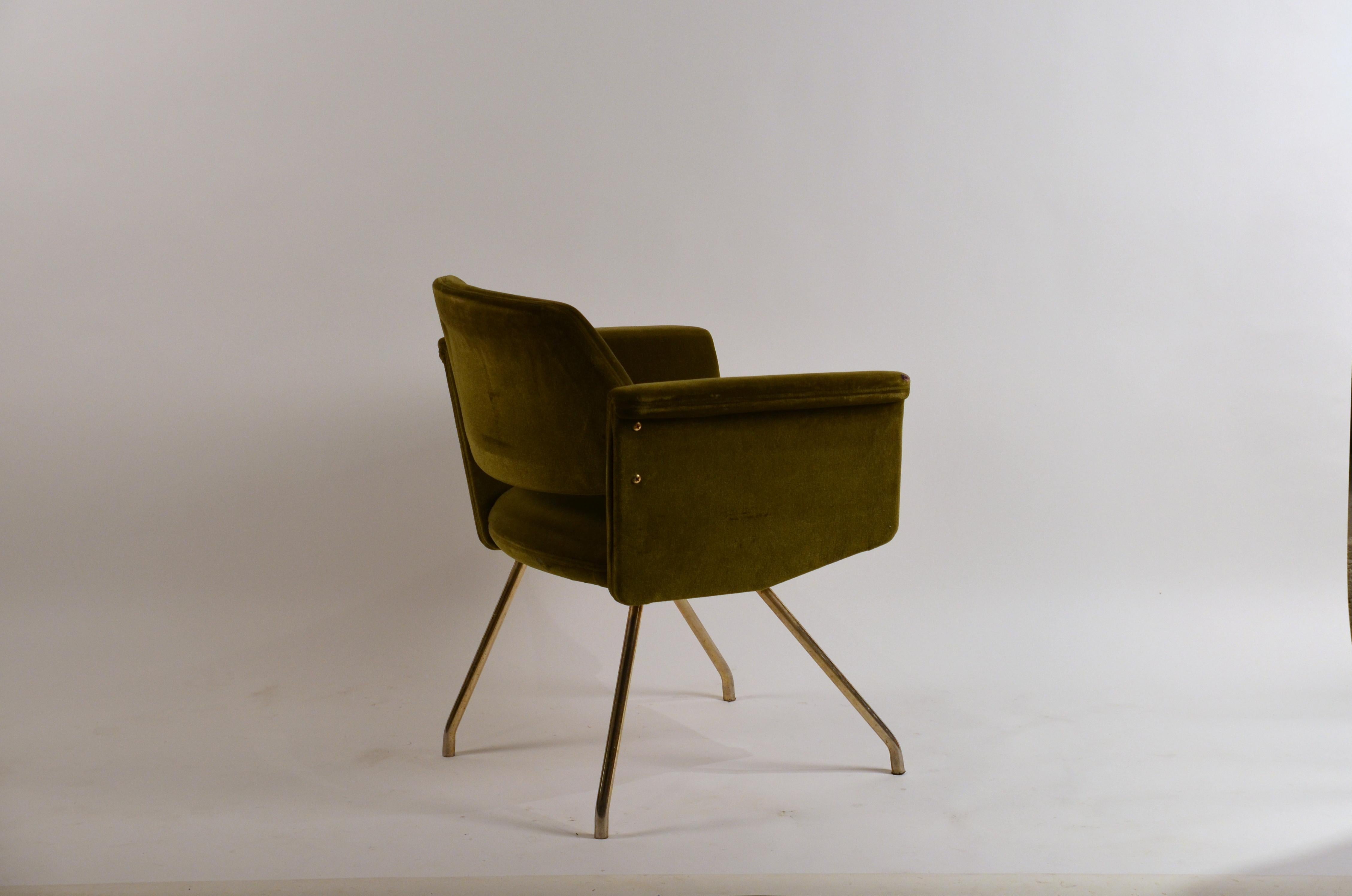 Mid-20th Century Chic French 1950s 'Prisme' Armchair by Joseph-André Motte