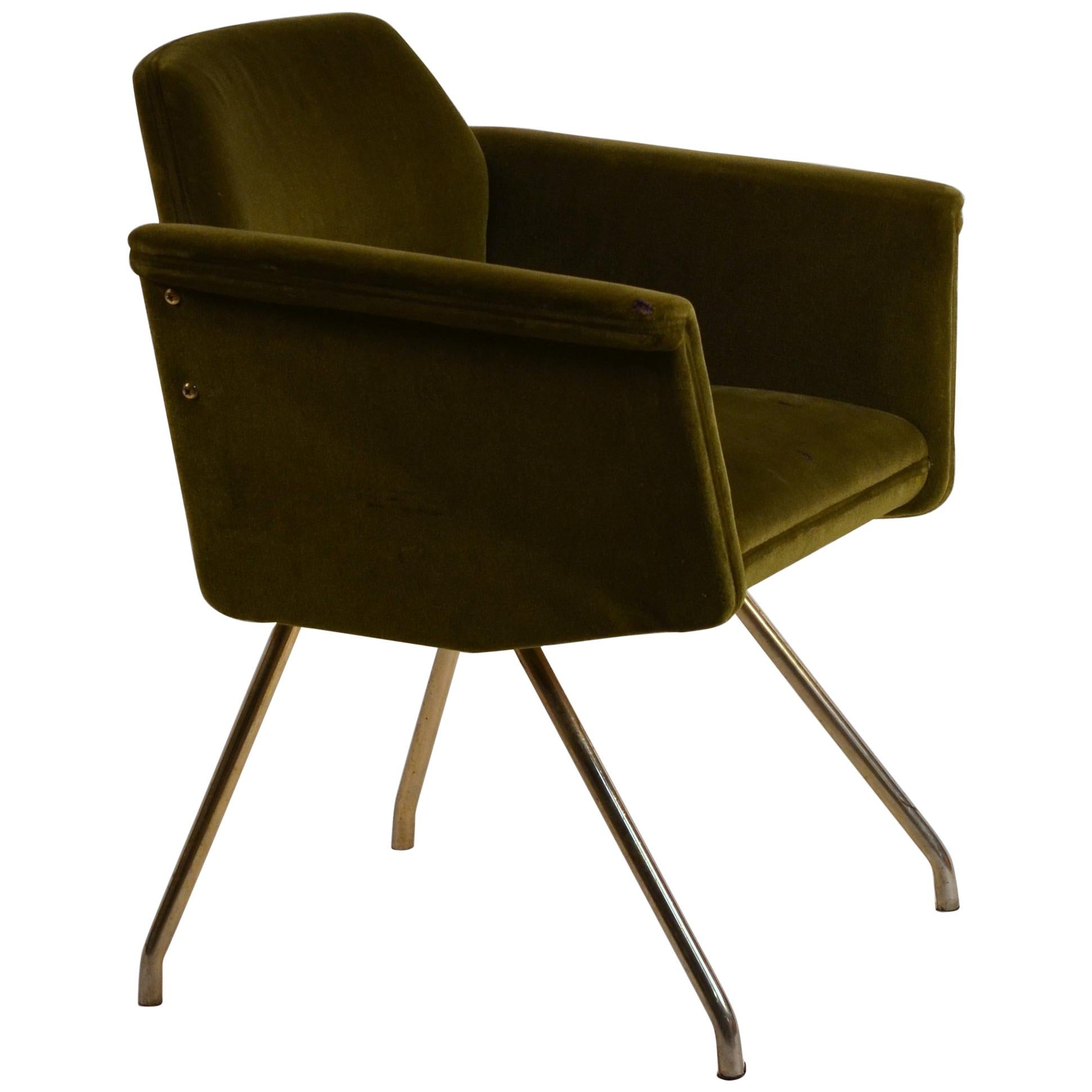 Chic French 1950s 'Prisme' Armchair by Joseph-André Motte