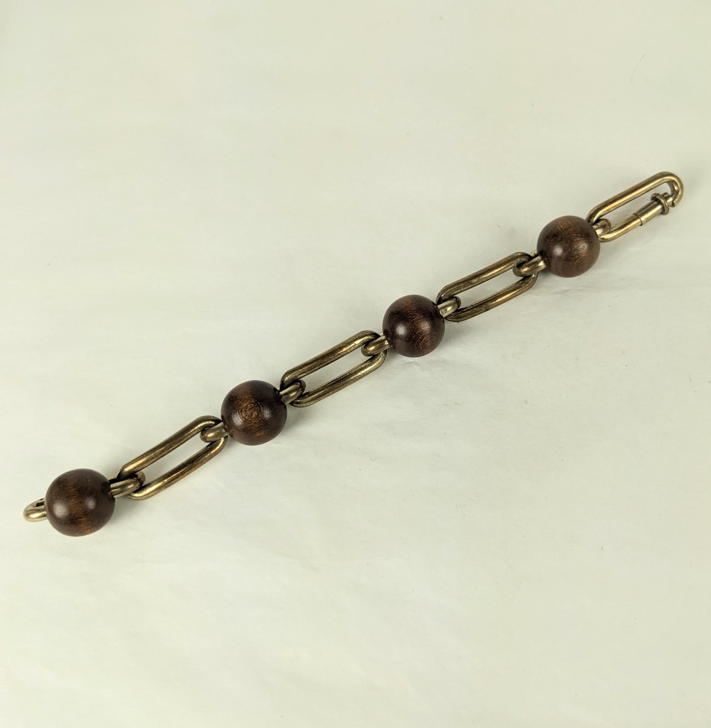 Chic French Art Deco Link Bracelet For Sale 1