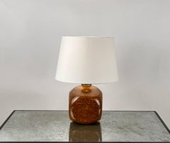 Lámpara de escritorio de cerámica esmaltada Chic de Accolay, Francia