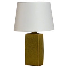 Chic Glazed Ceramic Lamp with Parchment Shade