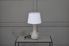 Chic Gourd Shaped Table Lamp with Custom White Parchment Shade