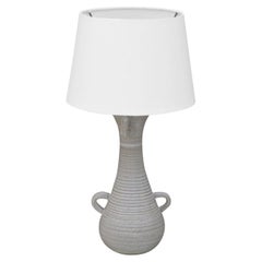 Chic Gourd Shaped Table Lamp with Custom White Parchment Shade