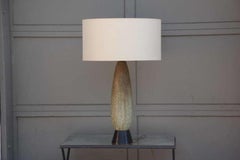 Lampe oblongue chic et lourde en céramique Studio