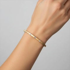 Chic Horizon 14K (or 18k upon request) Yellow Gold Bangle Bracelet