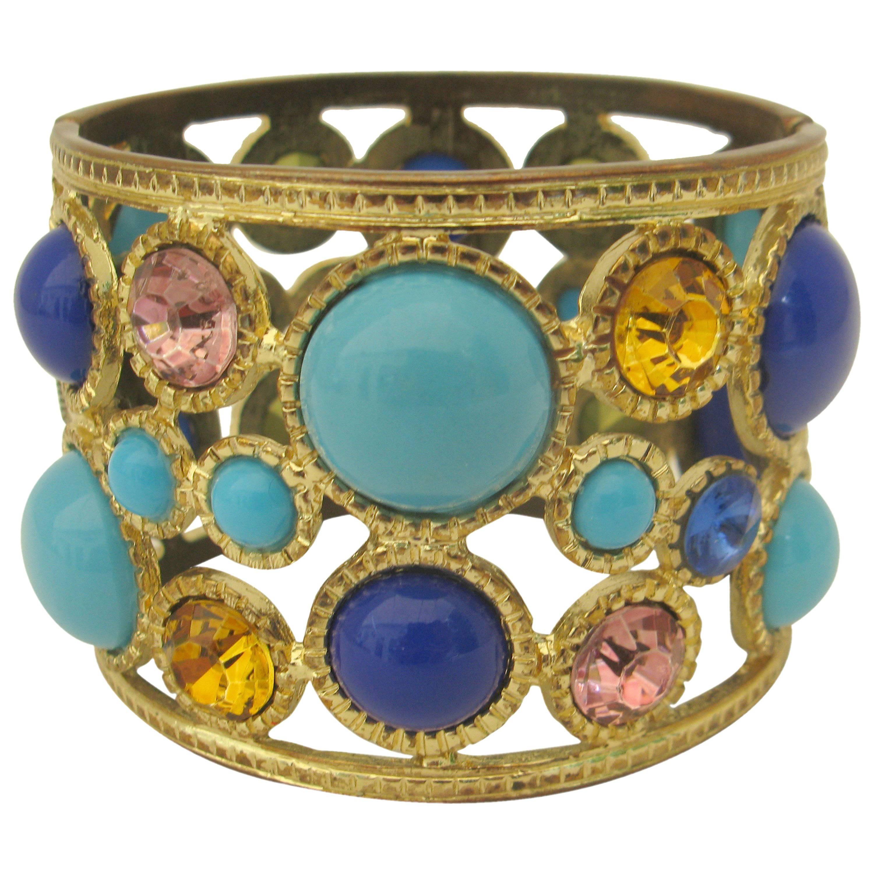 Chic Kenneth Jay Lane Bracelet, Marked KJL For Sale