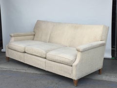 Grande divano francese chic degli anni '50 di Maison Leleu