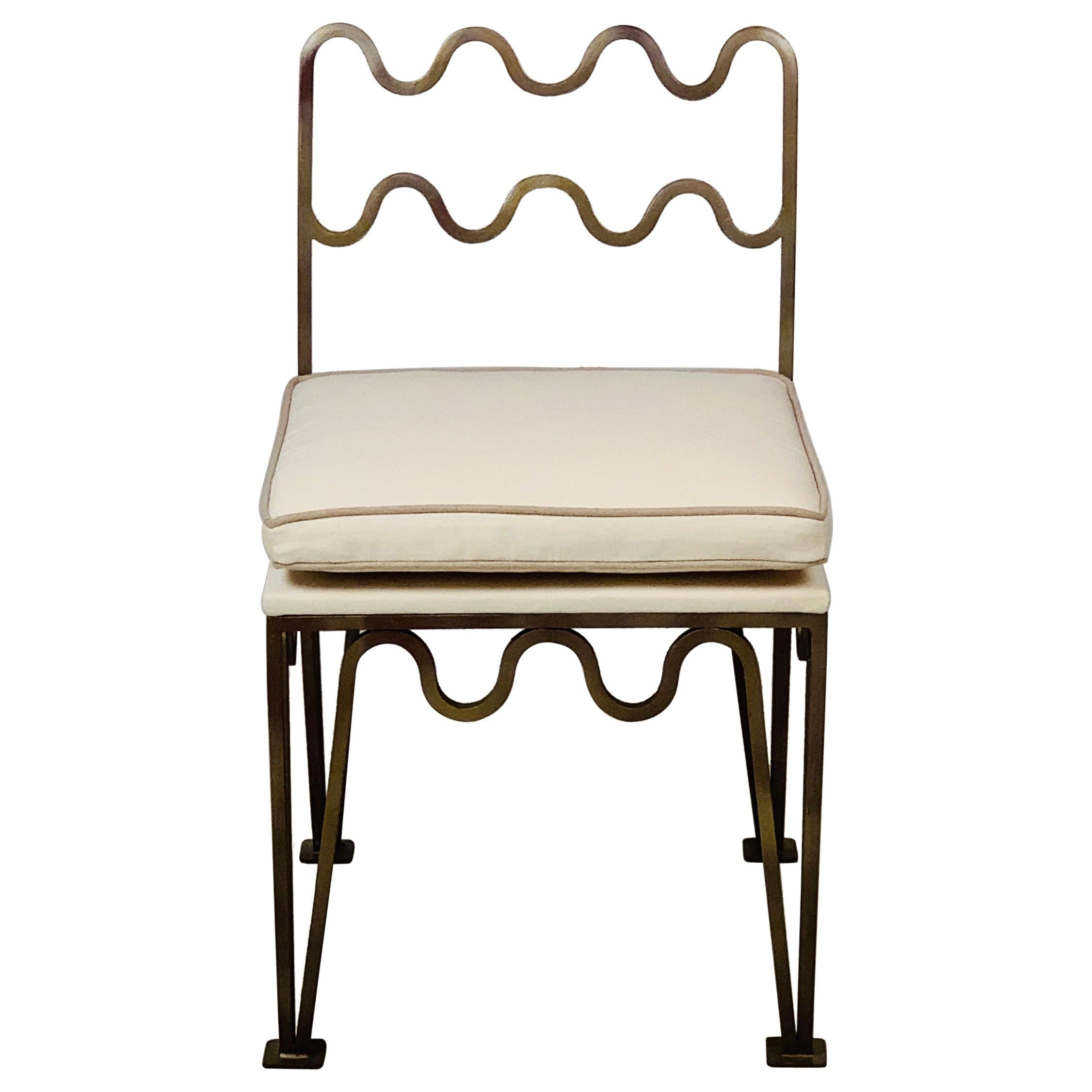 Chic ''Méandre'' Side Chair by Design Frères For Sale