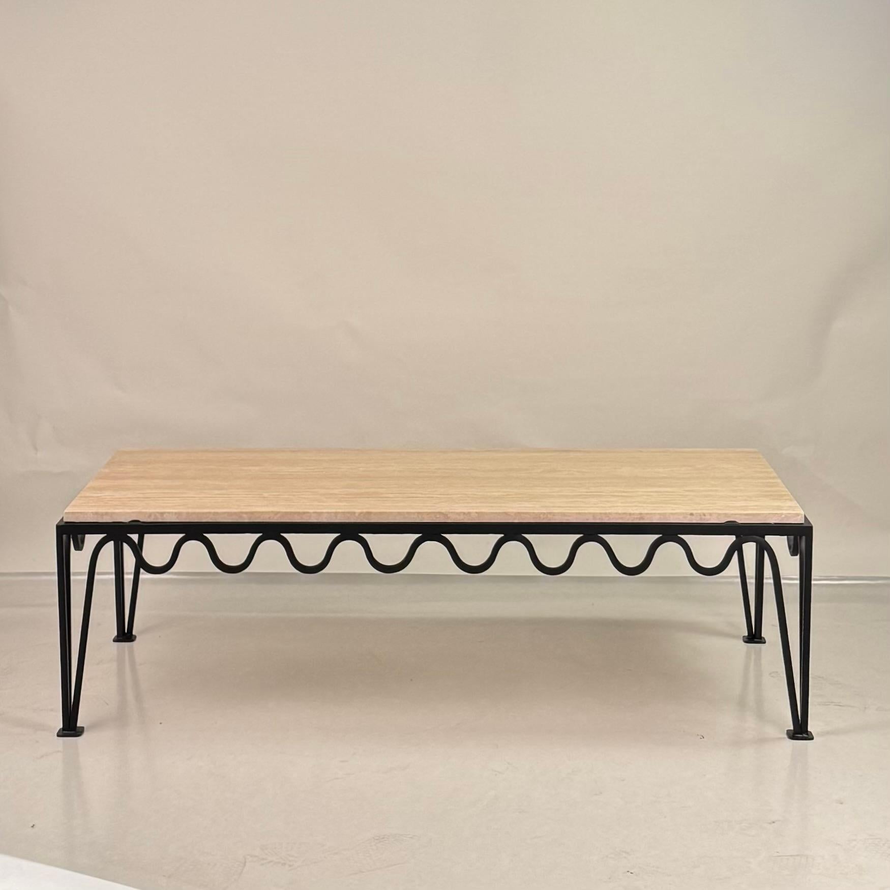 'Méandre' Travertine Coffee Table by Design Frères.
Chic and understated.