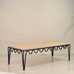 Chic 
Méandre
 Travertine Coffee Table by Design Frères