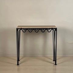 Chic 'Méandre' Travertine Console by Design Frères