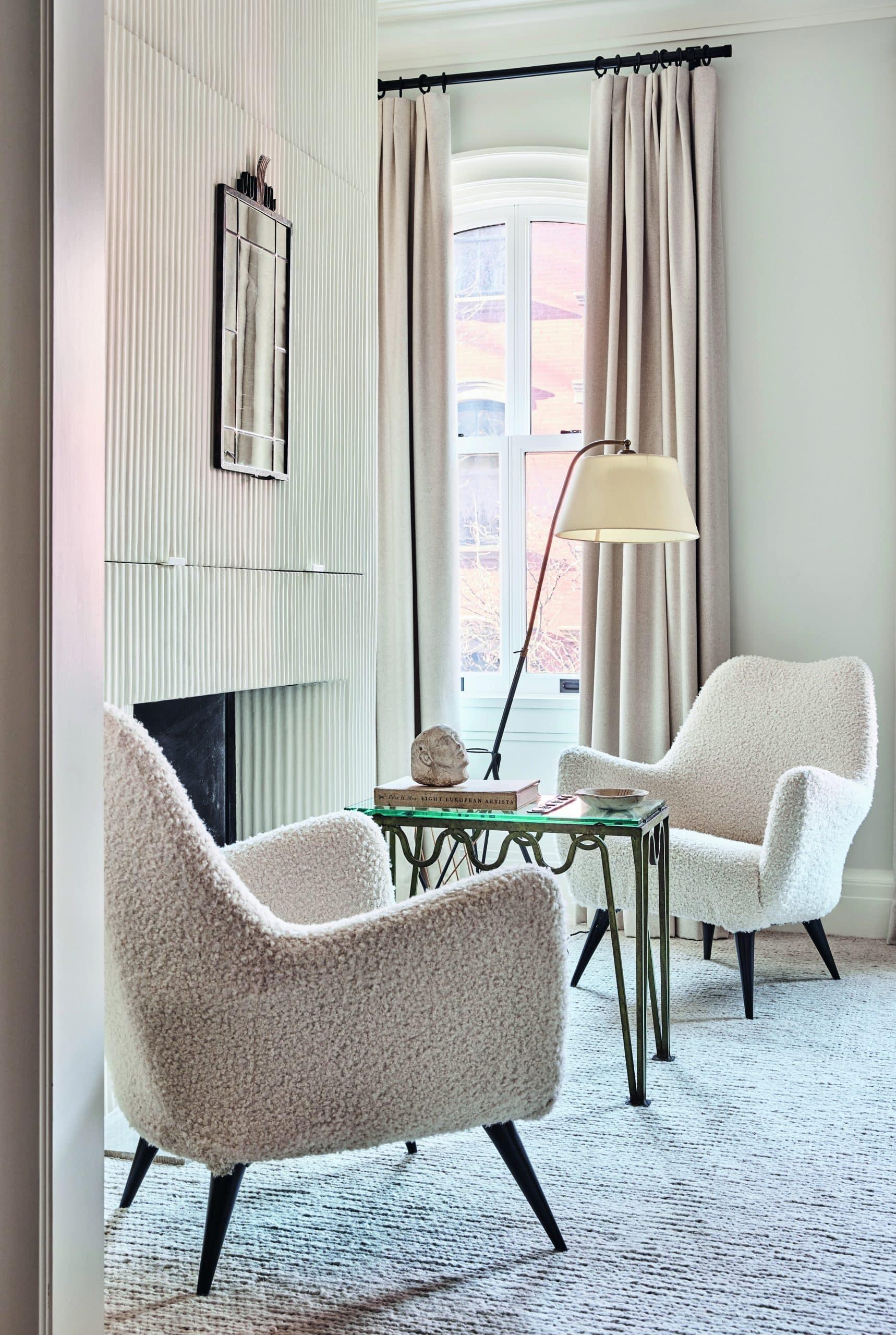 Verre Table de nuit chic 'Méandre' en verre et vert-de-gris par Design Frères en vente