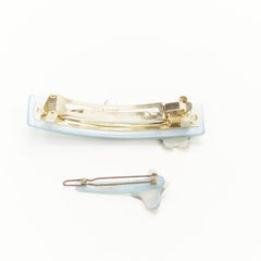 CHIC & MODE Alexandre Zouari 2X blue penguin crystal hair clip