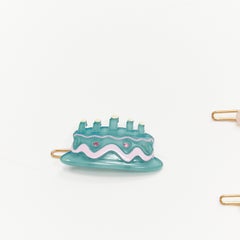 CHIC & MODE Alexandre Zouari cristal coloré gâteau d'anniversaire cadeaux pinces à cheveux X3