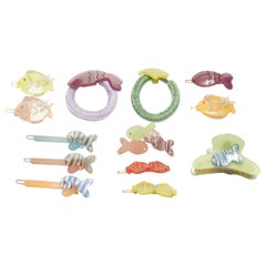 CHIC & MODE Alexandre Zouari Kristall Fisch Haarspange Clip Krawatte X13