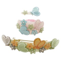 CHIC & MODE Alexandre Zouari cristalli farfalla floreale fermaglio per capelli X3