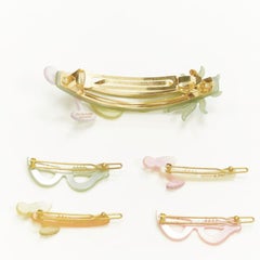 CHIC & MODE Alexandre Zouari LOT OF 5 cateye martini acrylic hair clip