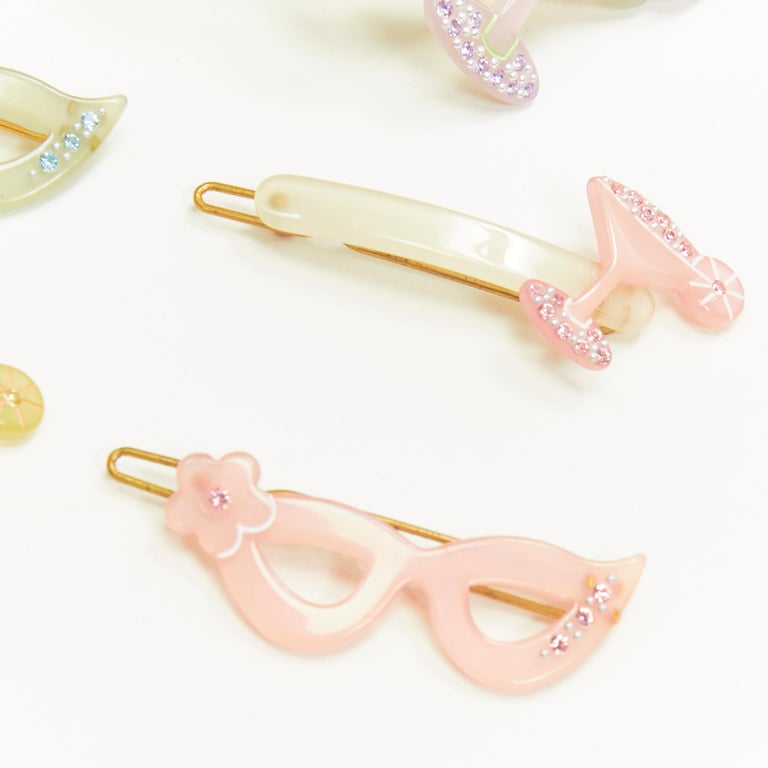 CHIC and MODE Alexandre Zouari LOT OF 5 cateye martini acrylic hair