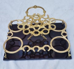 Napoleon III Bronze Liquor Cellar Tray, France, 1865