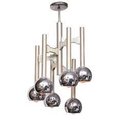 Chic Nickel & Chrome Pendant 1970s
