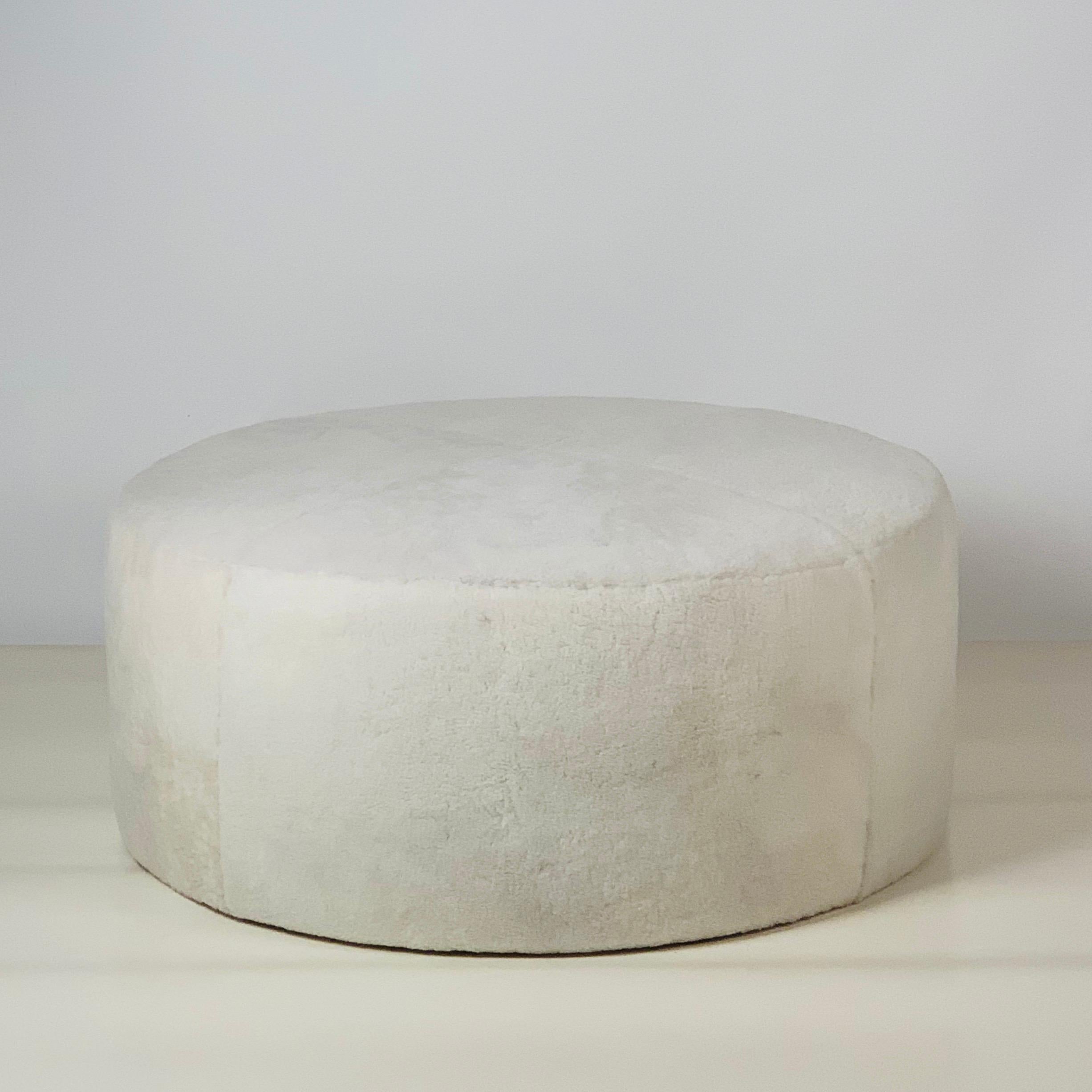 Organic Modern Chic 'Ours Polaire' Ottoman by Design Frères For Sale