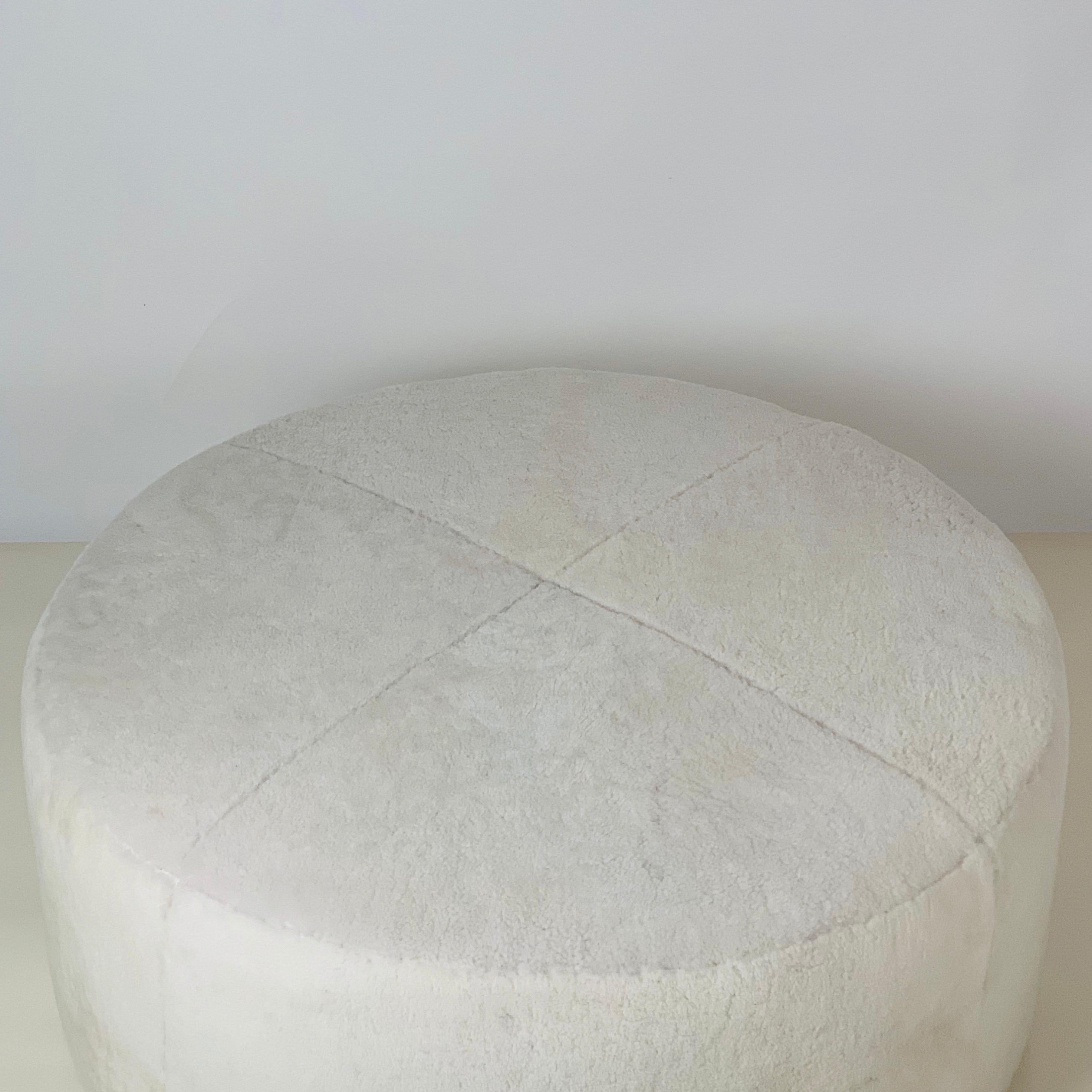 French Chic 'Ours Polaire' Ottoman by Design Frères For Sale