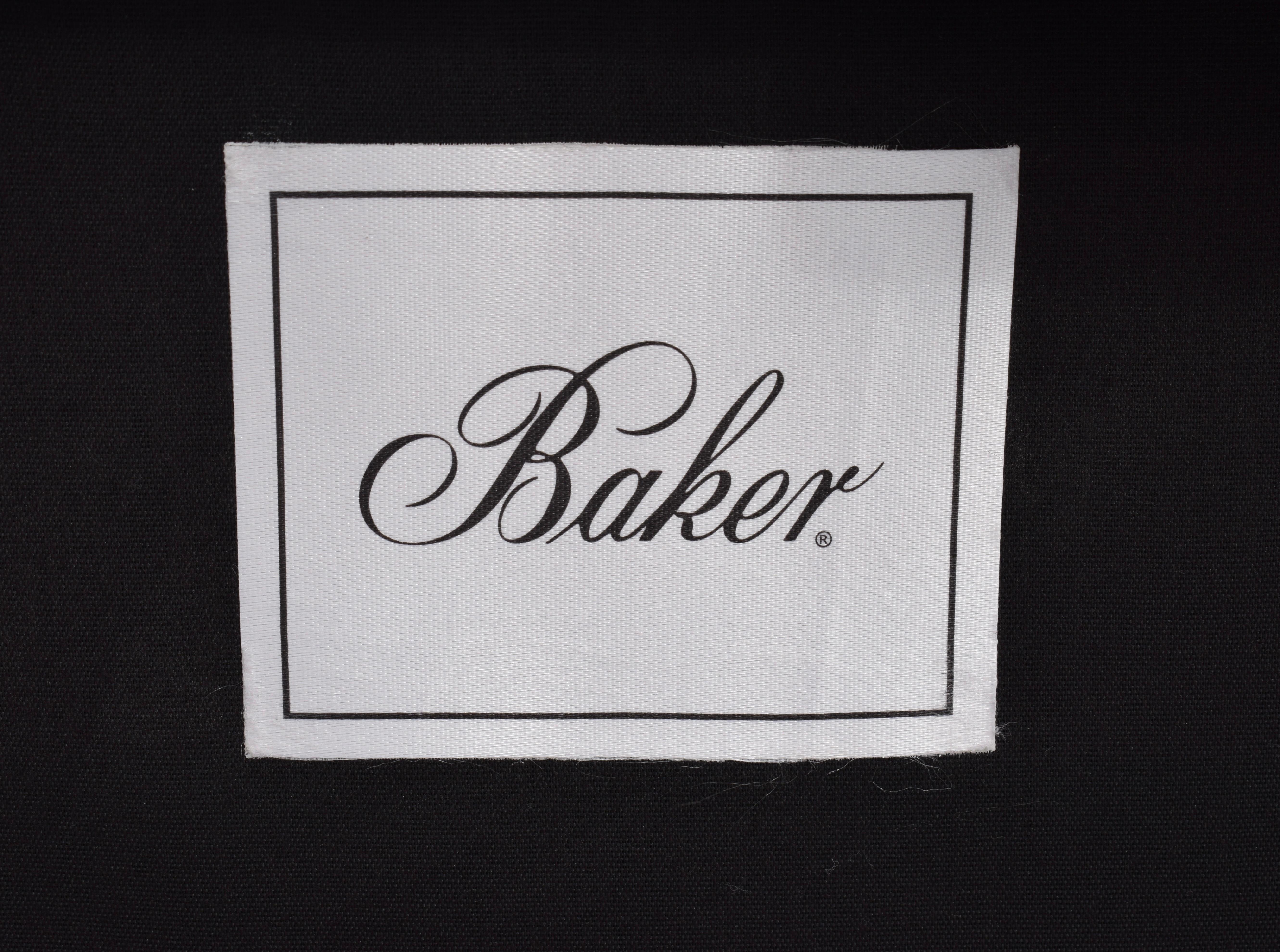 Baker Left & Right Castle Corner Chairs For Sale 3