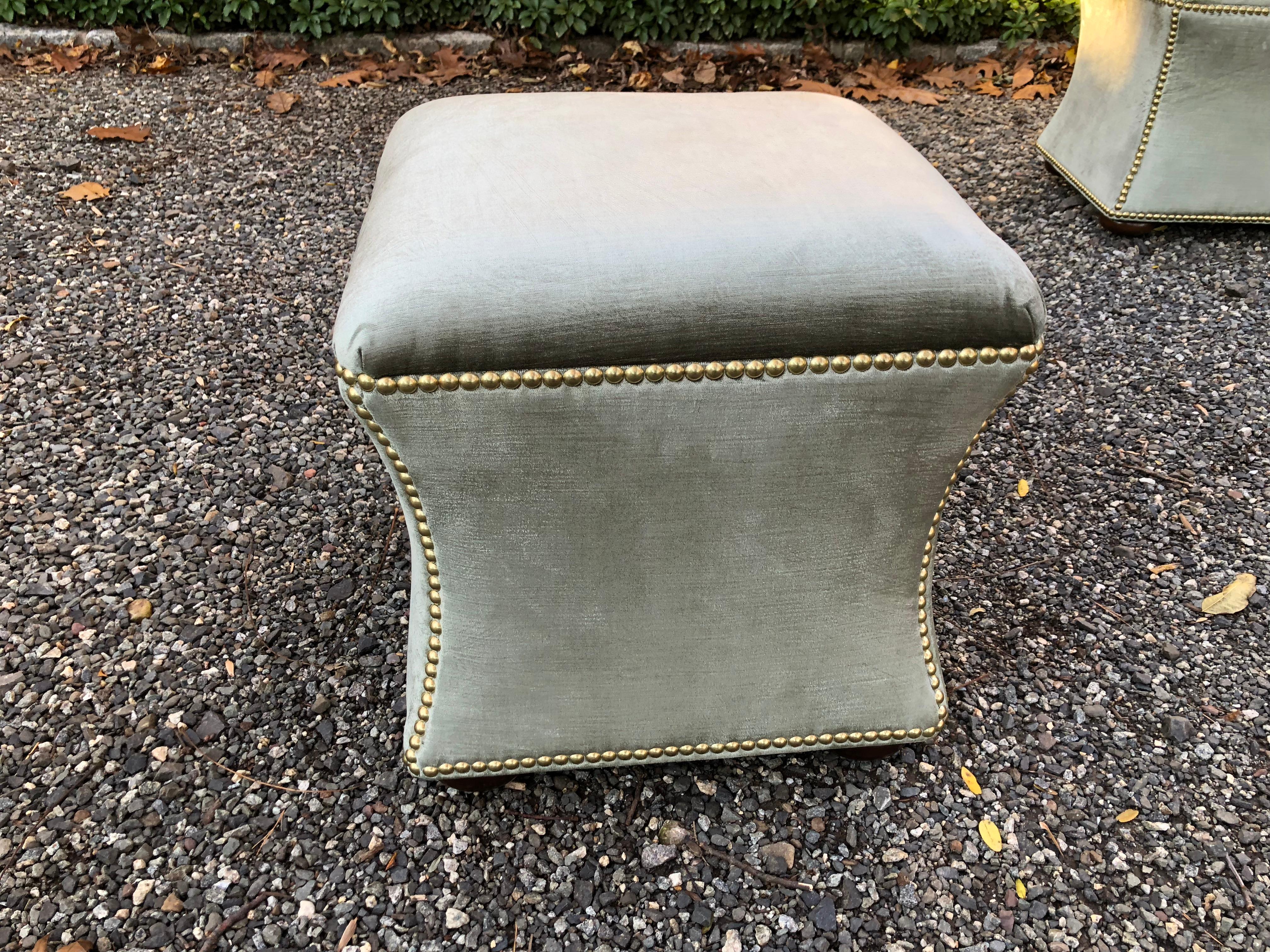 hourglass shaped ottoman