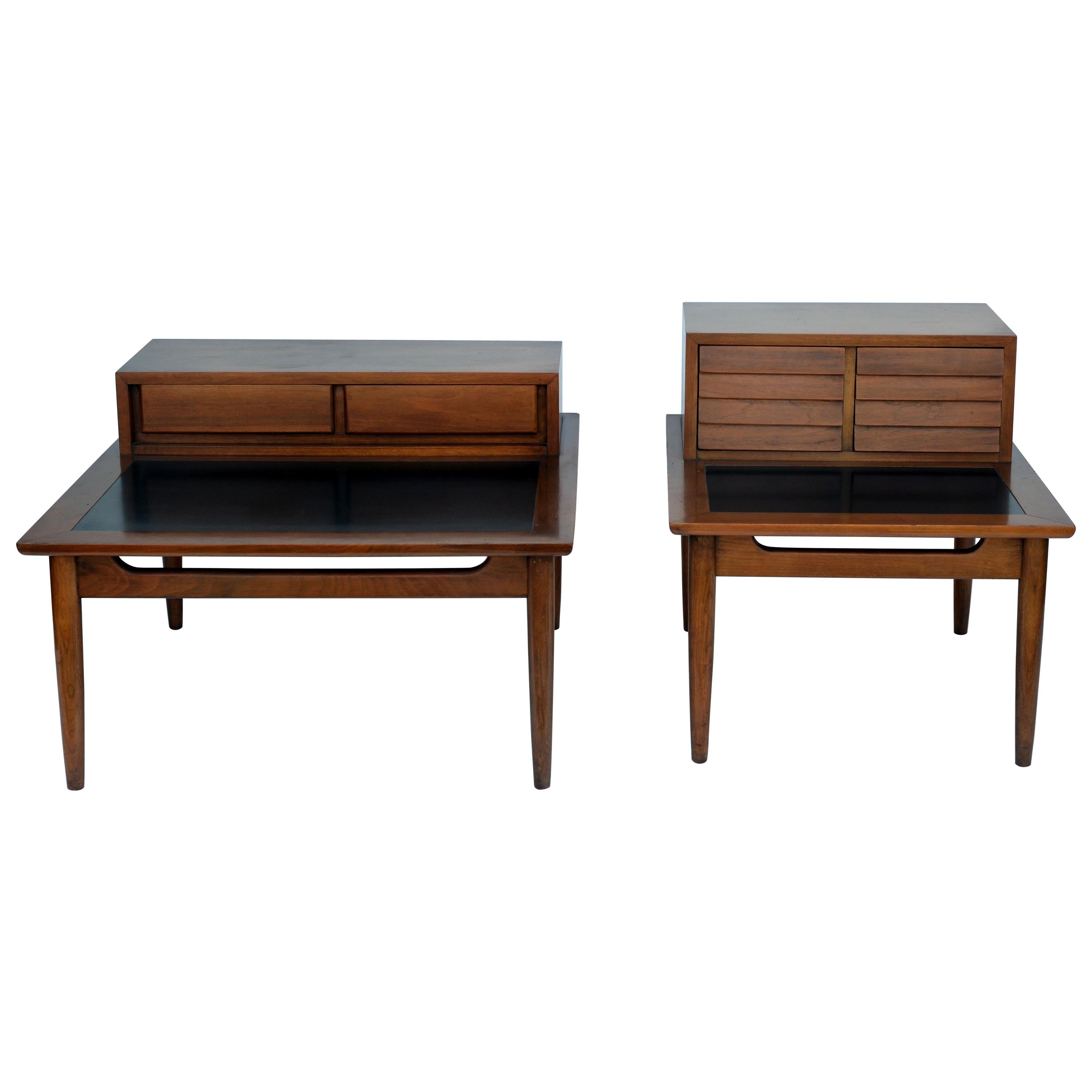 Chic pair of Mid-Century Side Tables by American of Martinsville