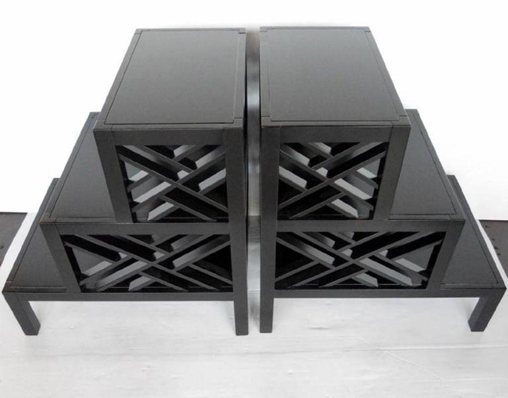 Chic Pair of Telephone or Side Tables In Good Condition For Sale In Los Angeles, CA