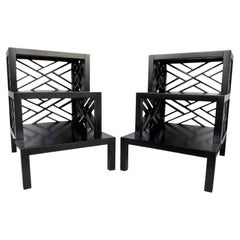 Chic Pair of Telephone or Side Tables