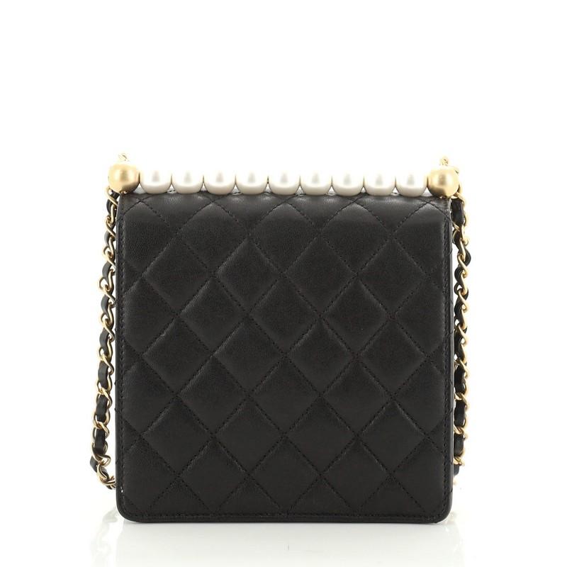 chanel small chic pearls flap bag